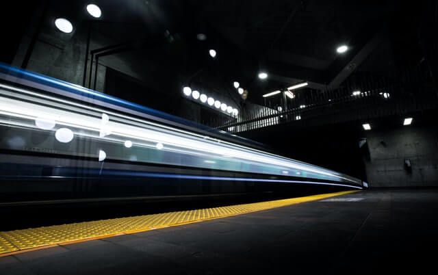 moving train at night|photo of 2021